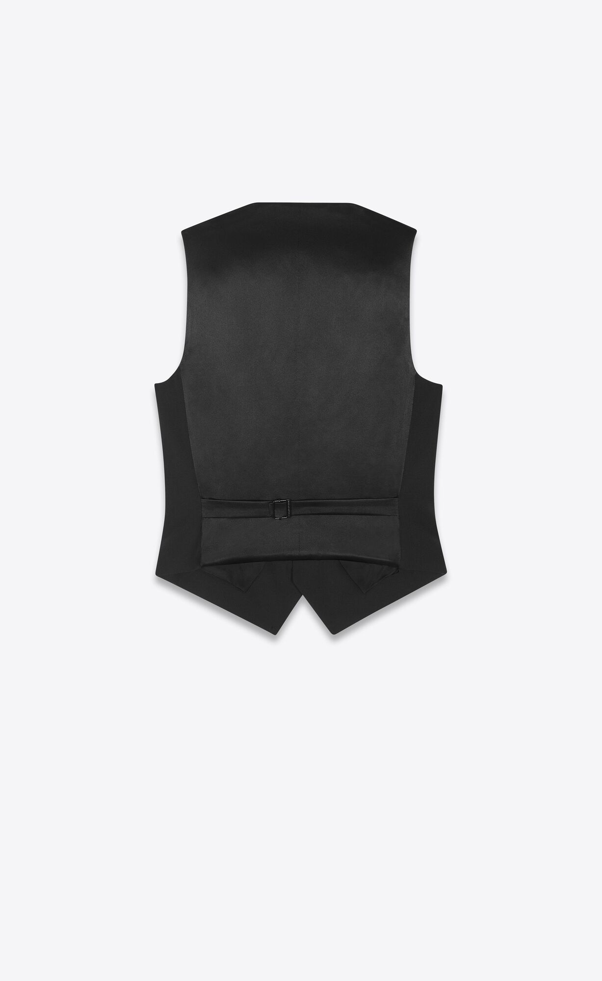 YSL Vest In Grain De Poudre Black | DPHCA7560