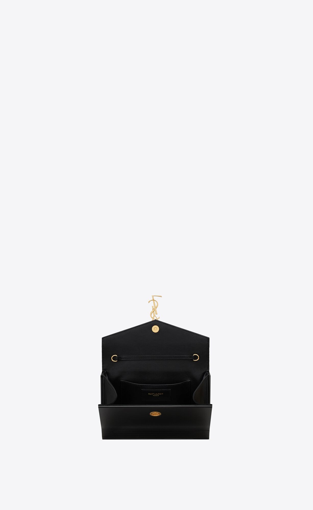 YSL Vicky Miniaudiere In Plexiglass Black | TRQDL7308