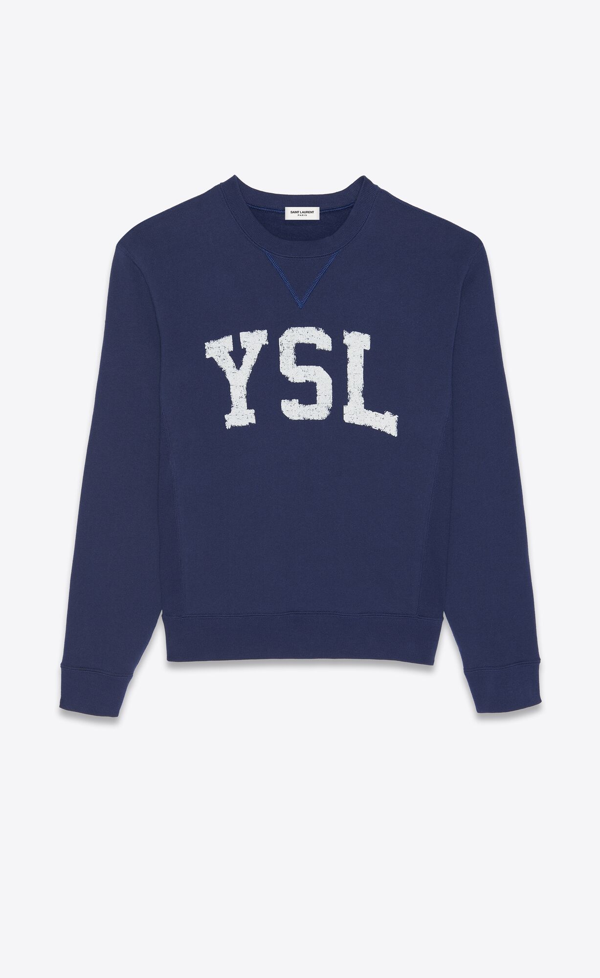 YSL Vintage Sweatshirt Faded Navy | ERYQL9328