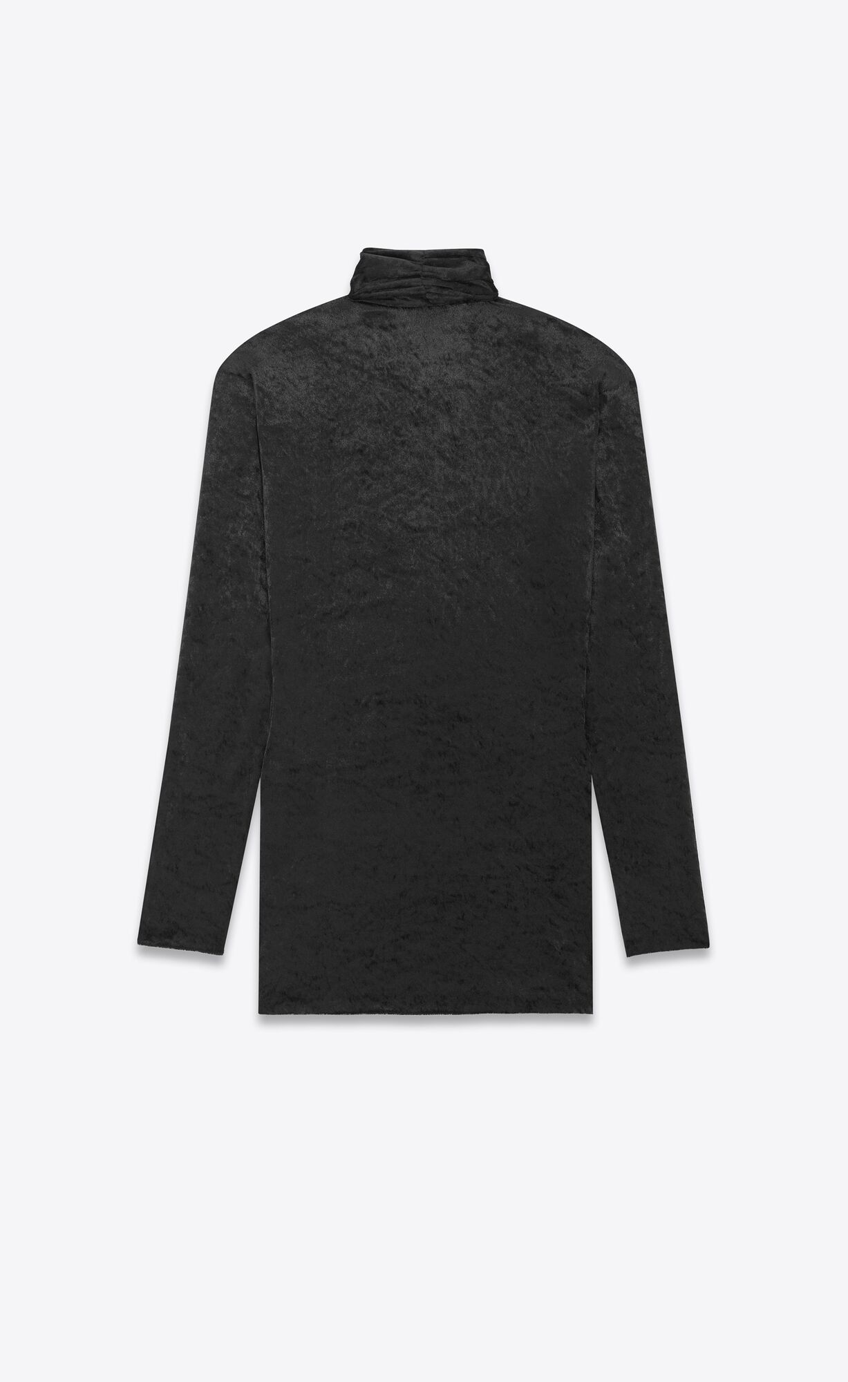 YSL Wrap-over Top In Velvet Jersey Black | WSQHP8734