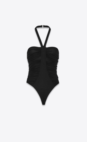 YSL Bodysuit In Jersey Noir | RXFUE7812