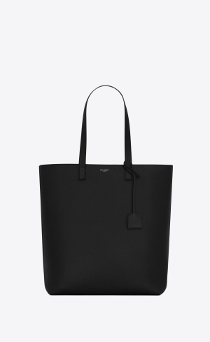 YSL Bold Shopping Bag In Grained Leather Black | PNBQW3820