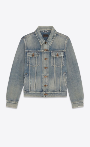 YSL Classic Jacket In Melrose Blue Denim Melrose Blue | FYTMK7052