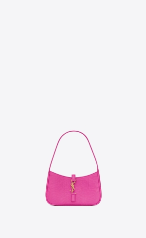 YSL Le 5 À 7 Mini In Lizard Acid Pink | SXZLF2917