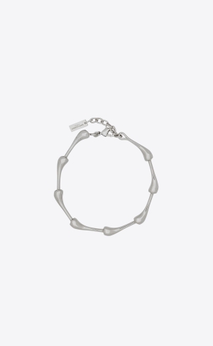 YSL Multiple Large Drop Bracelet In Metal Palladium | HJFOB1389