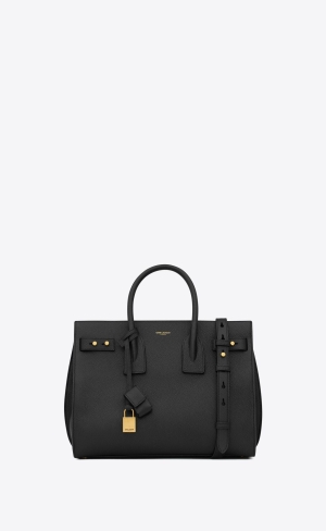 YSL Sac De Jour Supple Small In Grained Leather Black | NUYKD5371