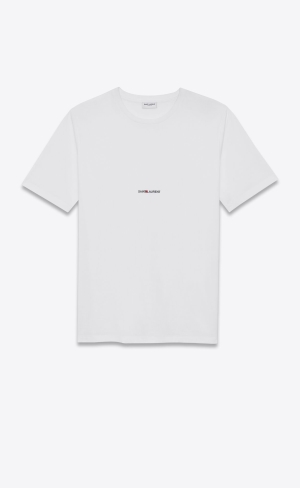 YSL Saint Laurent Rive Gauche T-shirt White | CFSKM3956