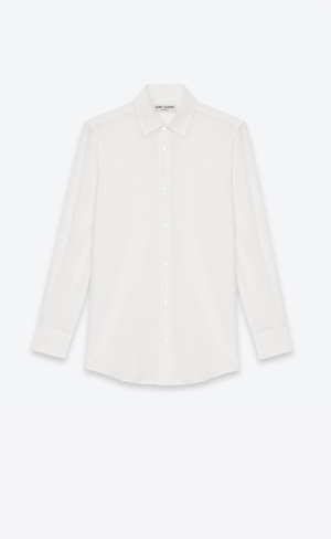 YSL Shirt In Silk Crêpe Shell | QXOTZ7396