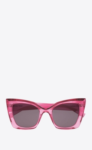 YSL Sl 552 Transparent Cyclamen Pink And Black | CKTLJ6793