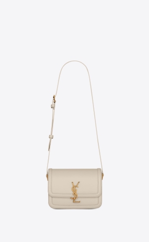 YSL Solferino Small Satchel In Box Saint Laurent Leather Blanc Vintage | TFHDK7236