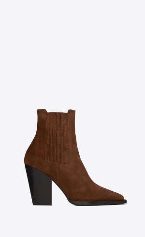 YSL Theo Chelsea Boots In Suede Land | VXWGJ1638