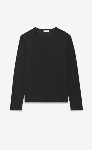 YSL Top In Wool Black | UBNZW0573